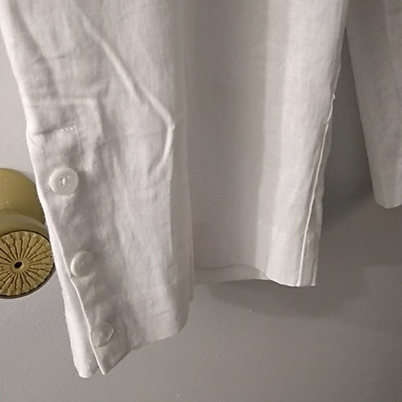 NWOT Amazing white linen pants - Picture 2 of 4